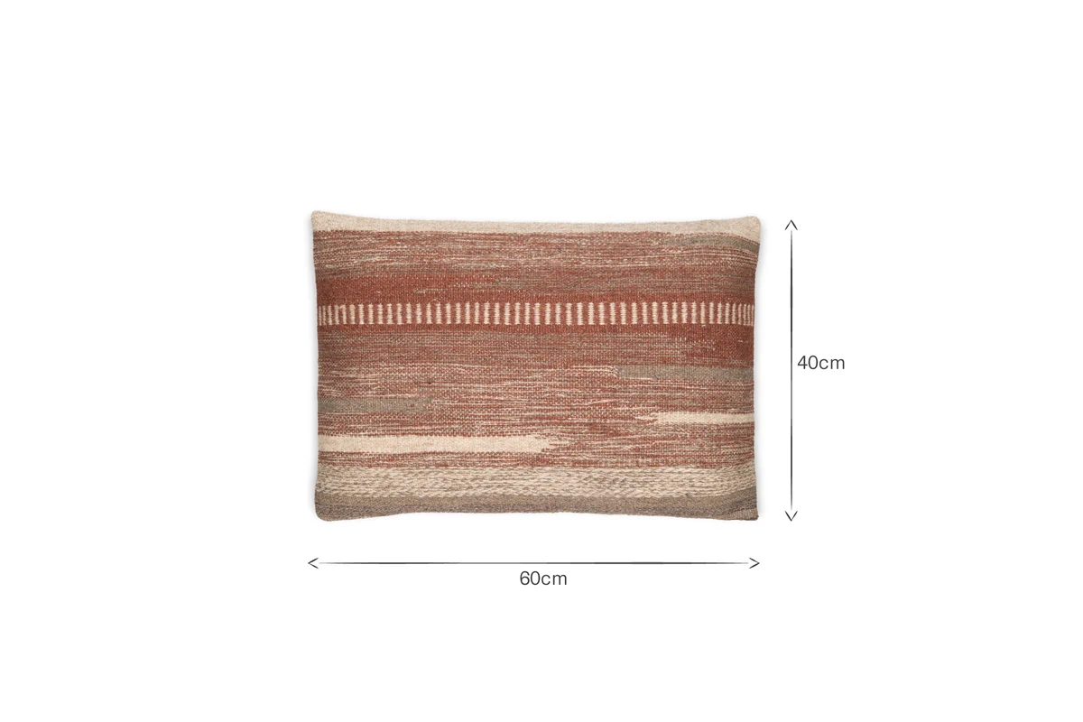 Aakash Wool Cushion Cover - Rust - Image 7
