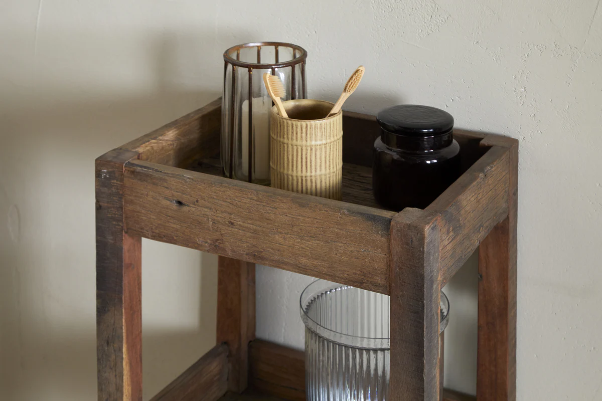 Akara Reclaimed Wood Storage Caddy - Natural - Image 3