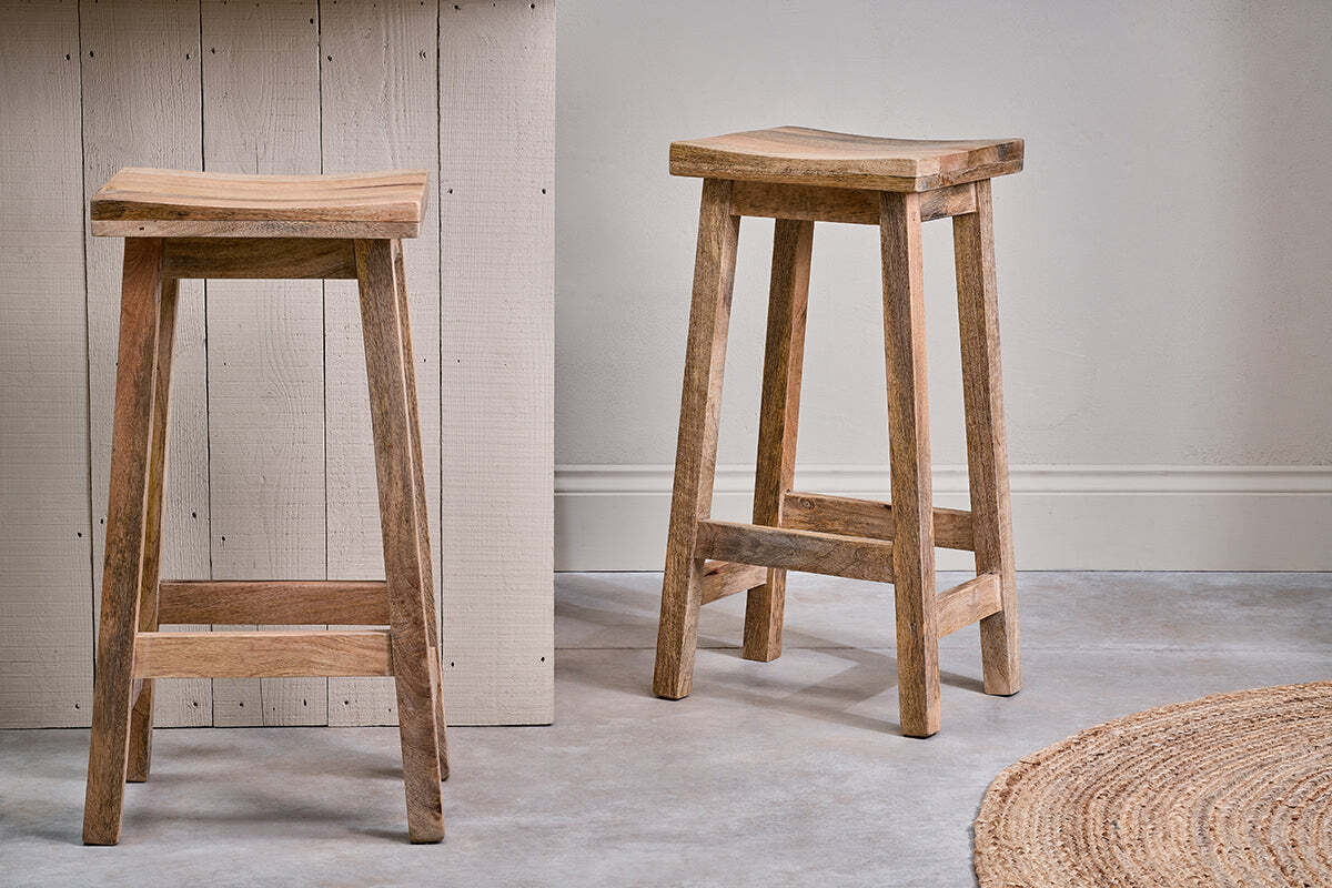 Ambi Wooden Stool - Tall - Image 5