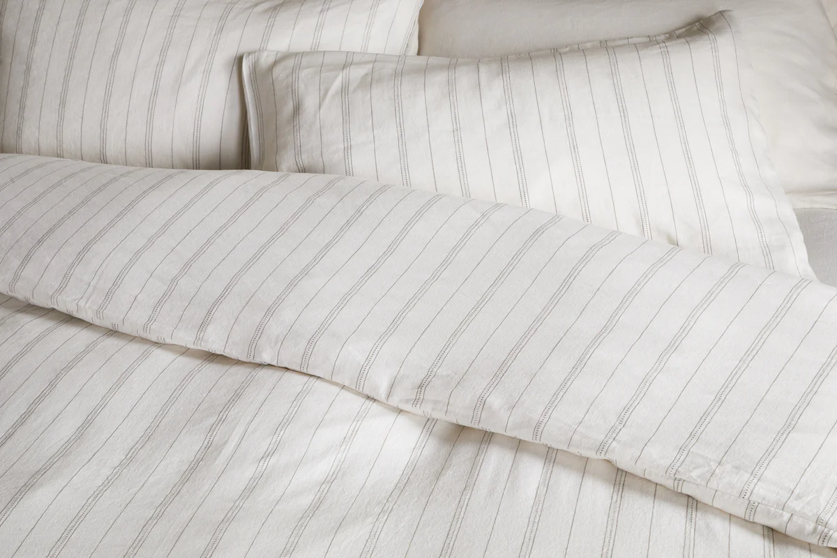 Anta Hemp & Cotton Duvet Cover -  Sage Green - Image 3