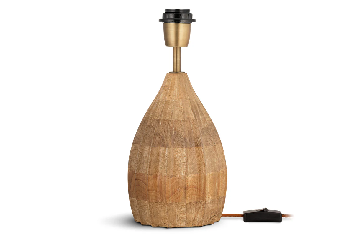Awaa Mango Wood Bedside Table Lamp - Natural - Image 5