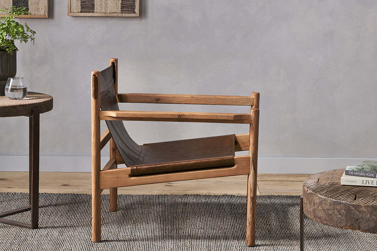 Dalibar Leather Lounger - Tan - Image 3