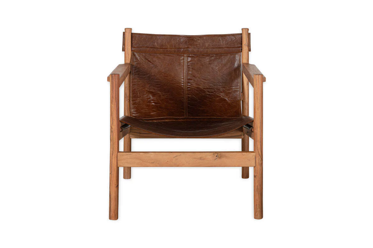 Dalibar Leather Lounger - Tan - Image 6