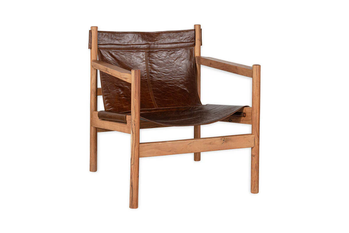 Dalibar Leather Lounger - Tan - Image 7