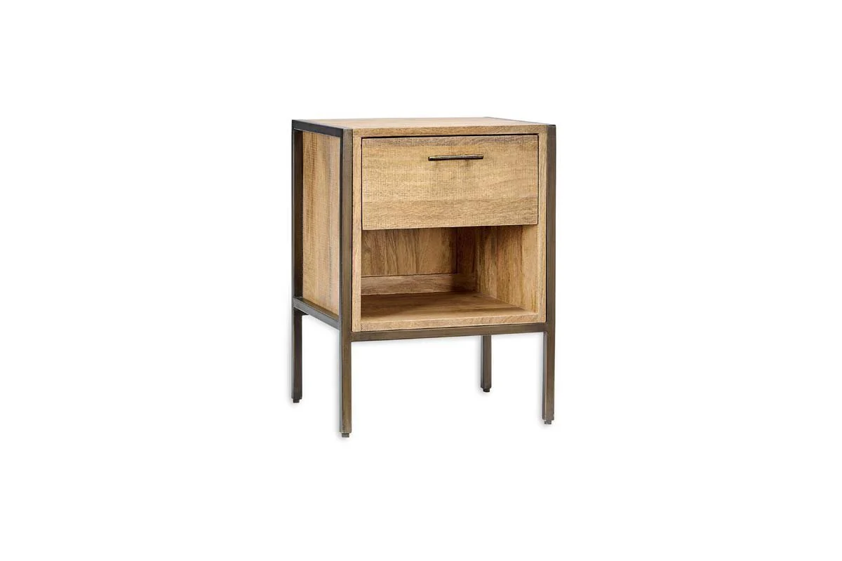 Dasai Mango Wood Bedside Table - Image 6