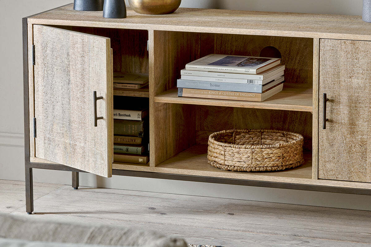 Dasai Mango Wood Media Unit - Image 4
