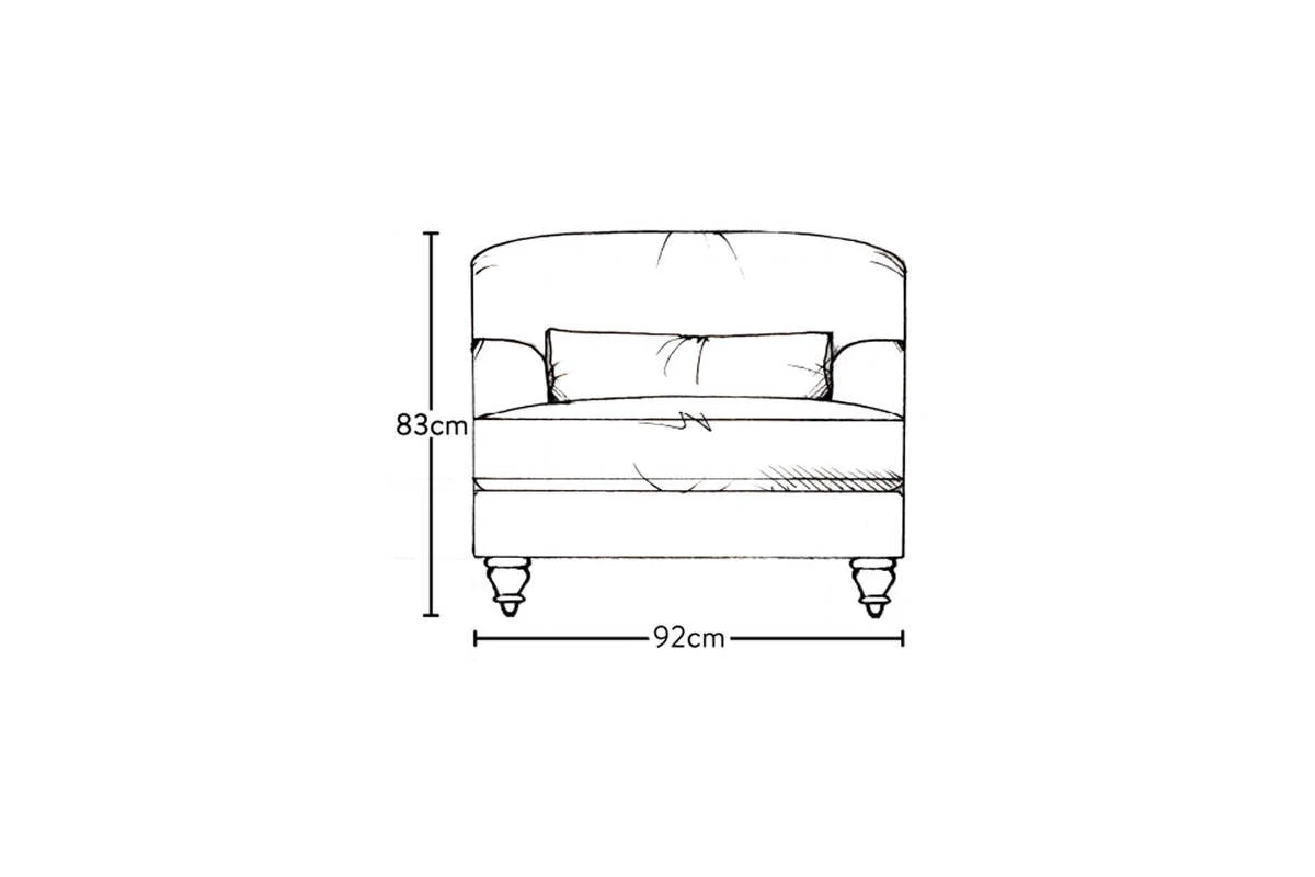 Deni Armchair - Brera Linen Espresso - Image 7