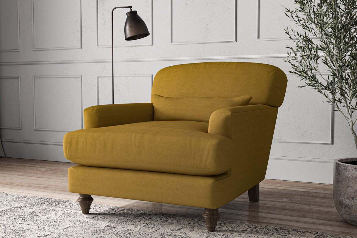 Deni Armchair - Recycled Cotton Ochre - Image 2