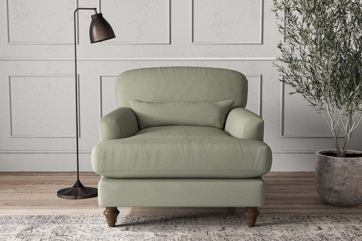 Deni Armchair - Recycled Cotton Seaspray