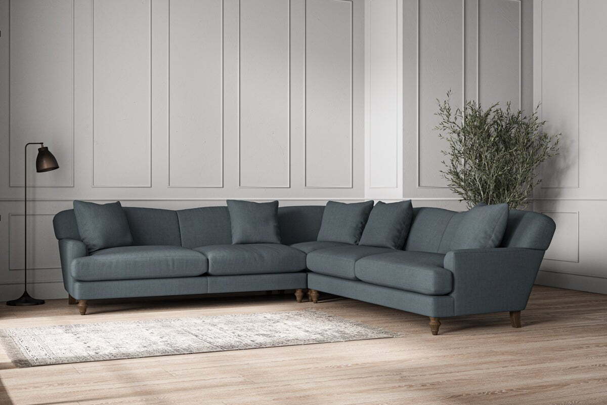 Deni Grand Corner Sofa - Brera Linen Dusk - Image 2