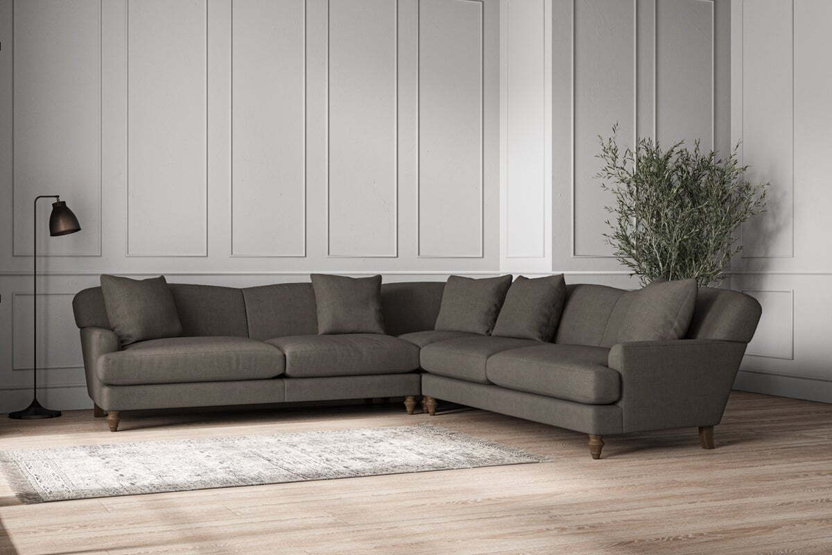 Deni Grand Corner Sofa - Brera Linen Granite - Image 2