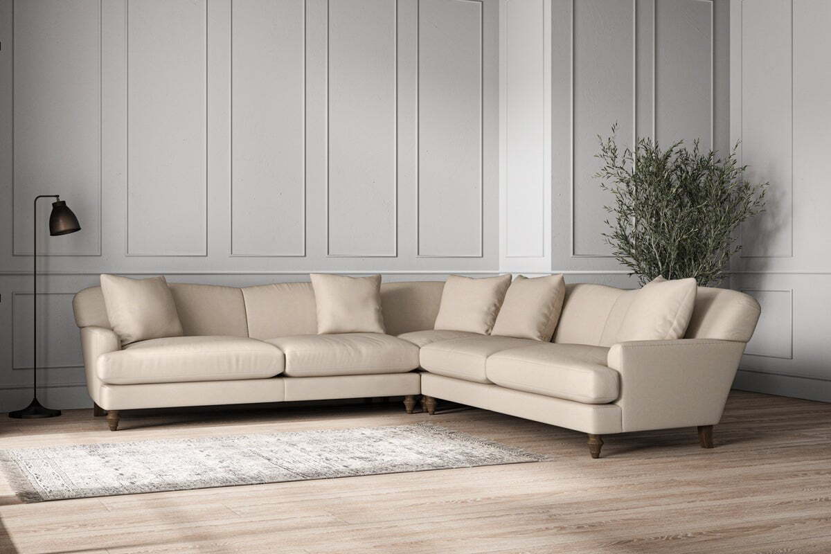 Deni Grand Corner Sofa - Recycled Cotton Natural - Image 2