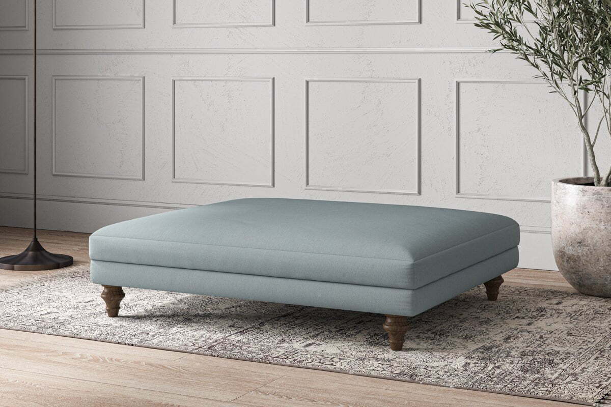 Deni Grand Footstool - Recycled Cotton Horizon - Image 2