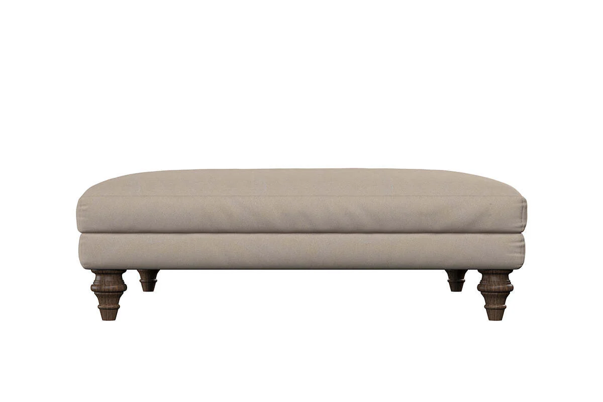 Deni Grand Footstool - Recycled Cotton Ochre - Image 5