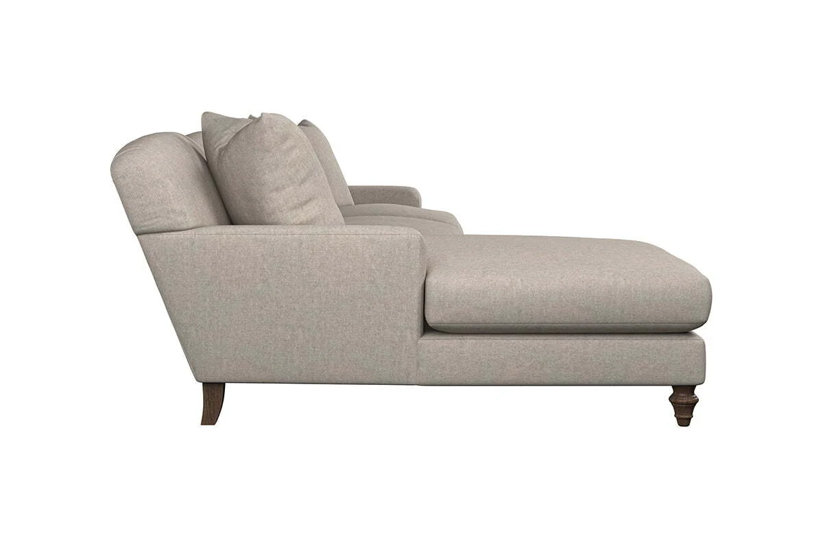 Deni Grand Left Hand Chaise Sofa - Brera Linen Chestnut - Image 4