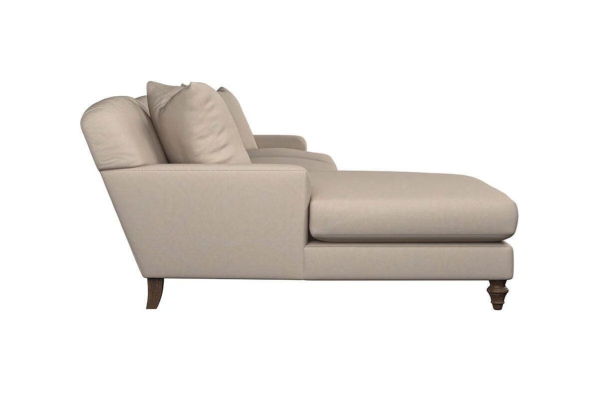 Deni Grand Left Hand Chaise Sofa - Recycled Cotton Lavender - Image 4