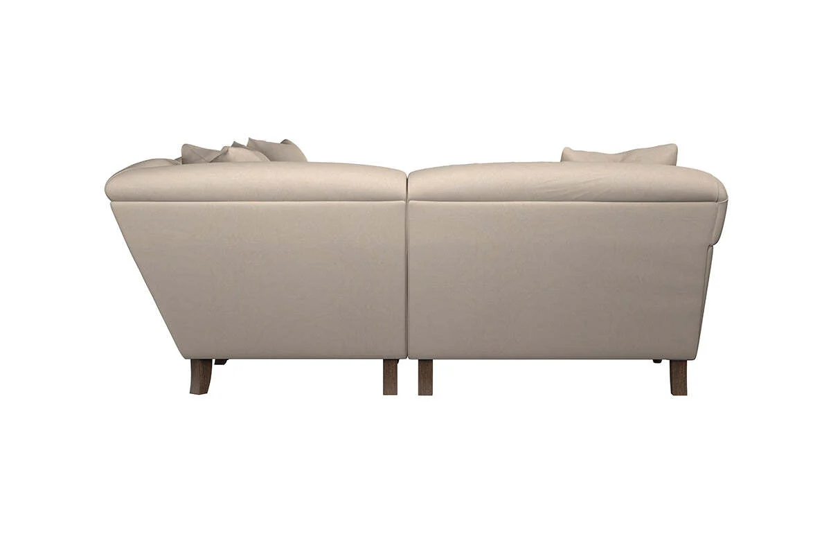 Deni Grand Left Hand Corner Sofa - Recycled Cotton Airforce - Image 4
