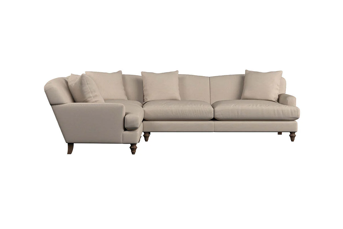 Deni Grand Left Hand Corner Sofa - Recycled Cotton Flax - Image 3