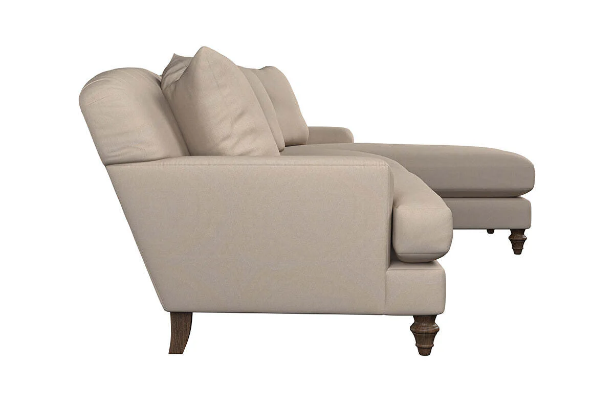 Deni Grand Right Hand Chaise Sofa - Recycled Cotton Flax - Image 4
