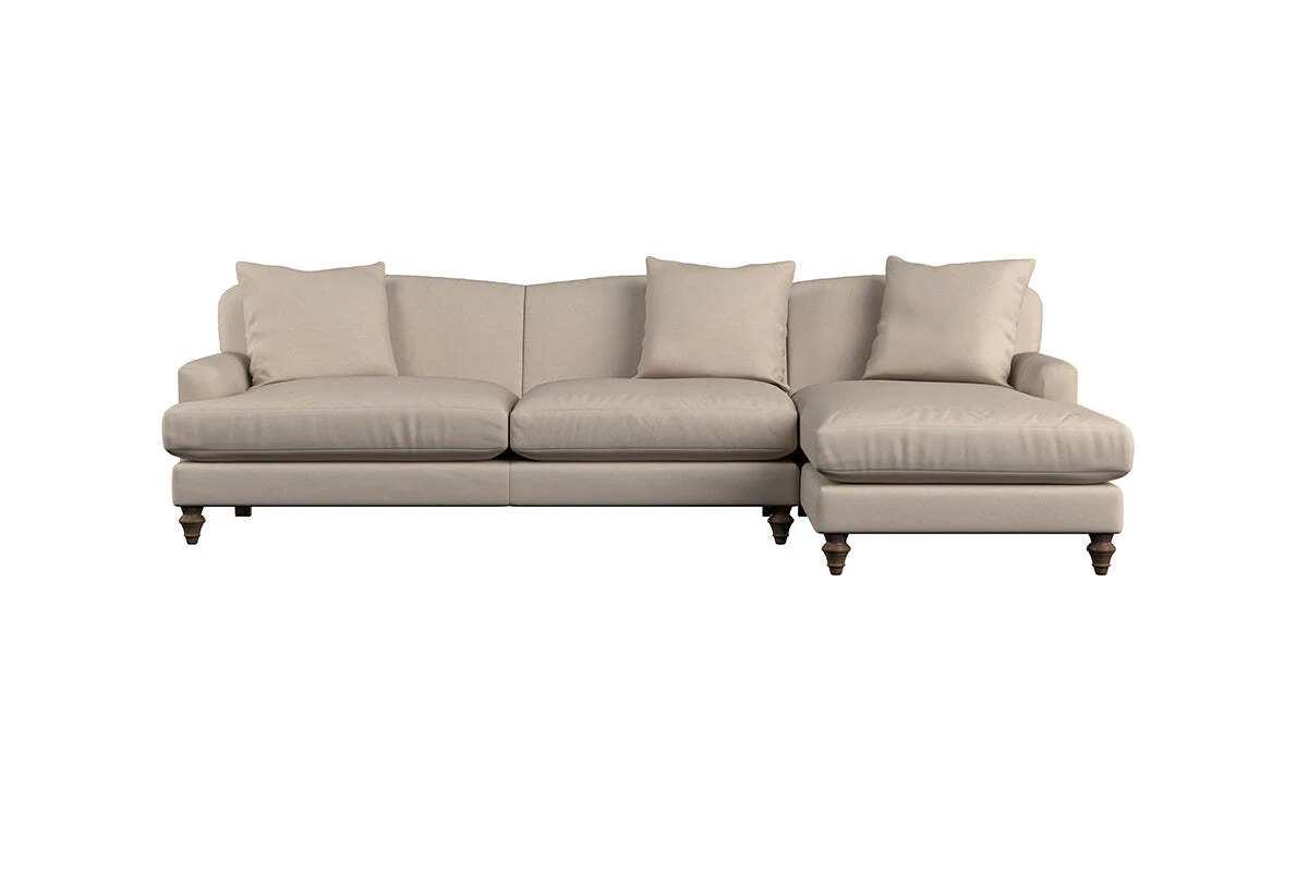 Deni Grand Right Hand Chaise Sofa - Recycled Cotton Seaspray - Image 3