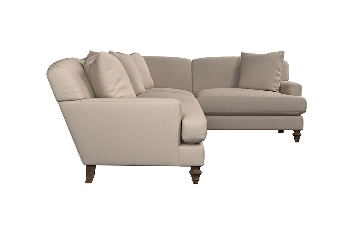 Deni Grand Right Hand Corner Sofa - Recycled Cotton Navy - Image 4