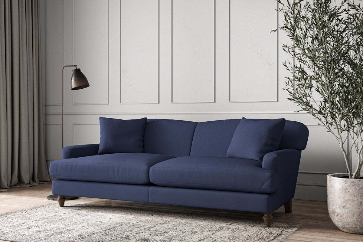 Deni Grand Sofa - Recycled Cotton Navy - Image 2