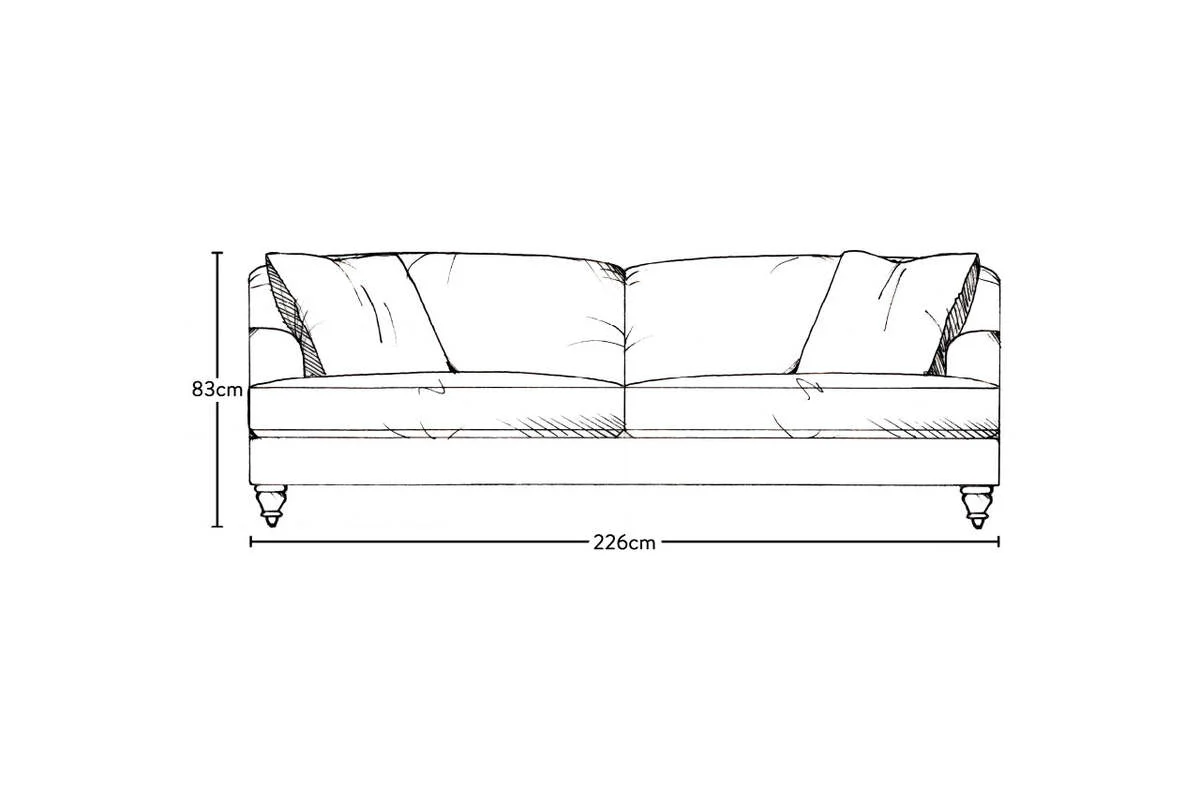 Deni Grand Sofa - Recycled Cotton Navy - Image 6