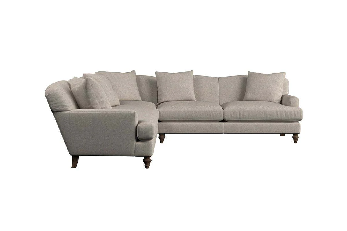 Deni Large Corner Sofa - Brera Linen Espresso - Image 3