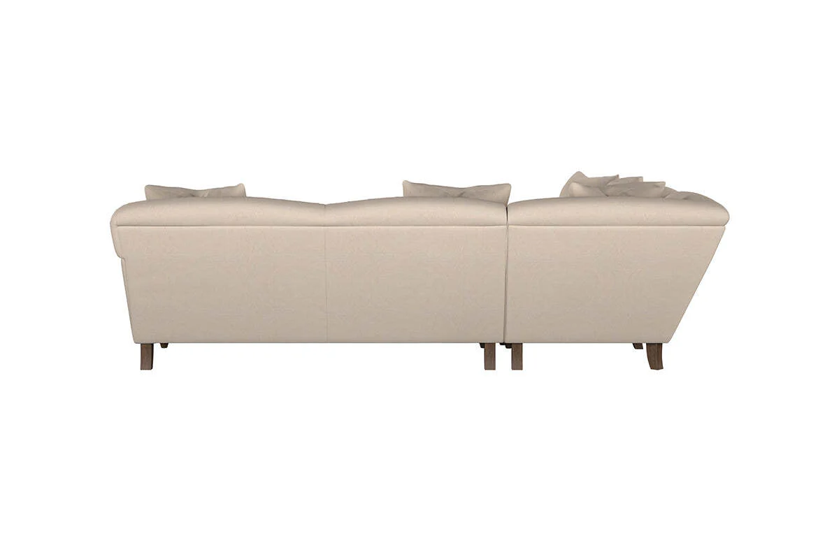 Deni Large Corner Sofa - Recycled Cotton Ochre - Image 5