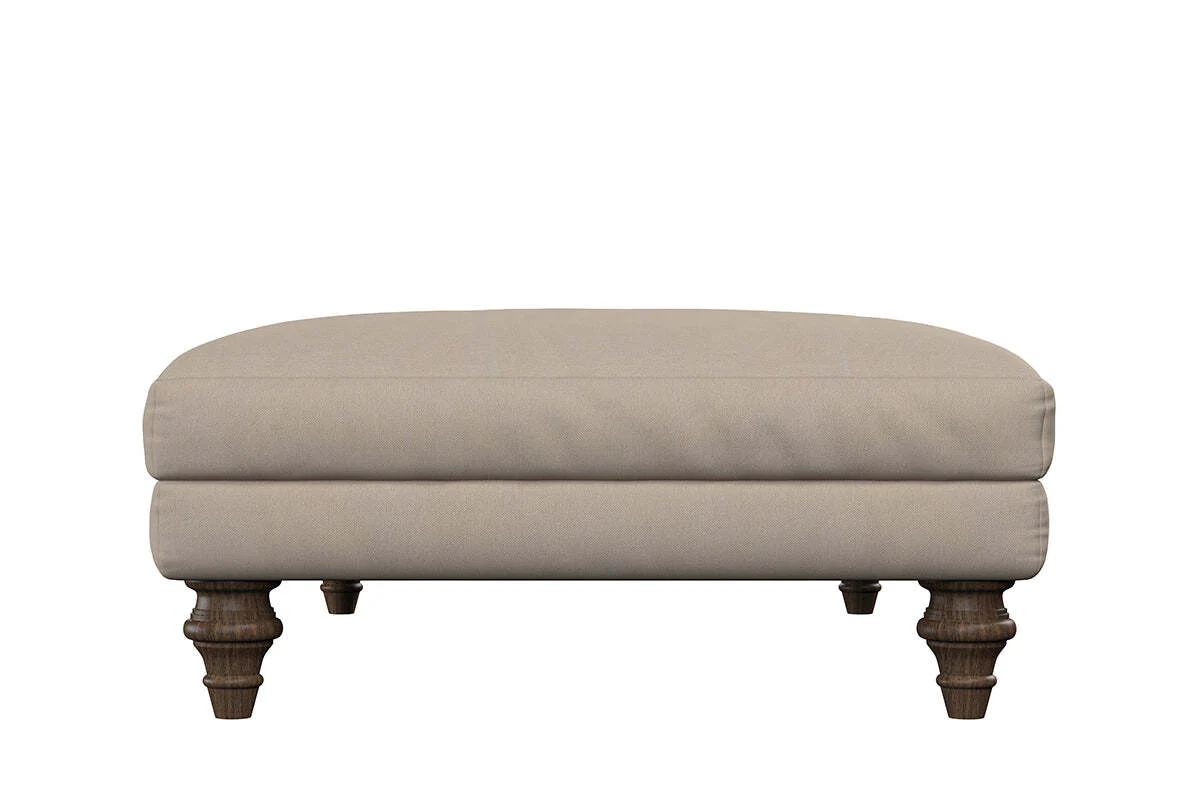 Deni Large Footstool - Recycled Cotton Navy - Image 4