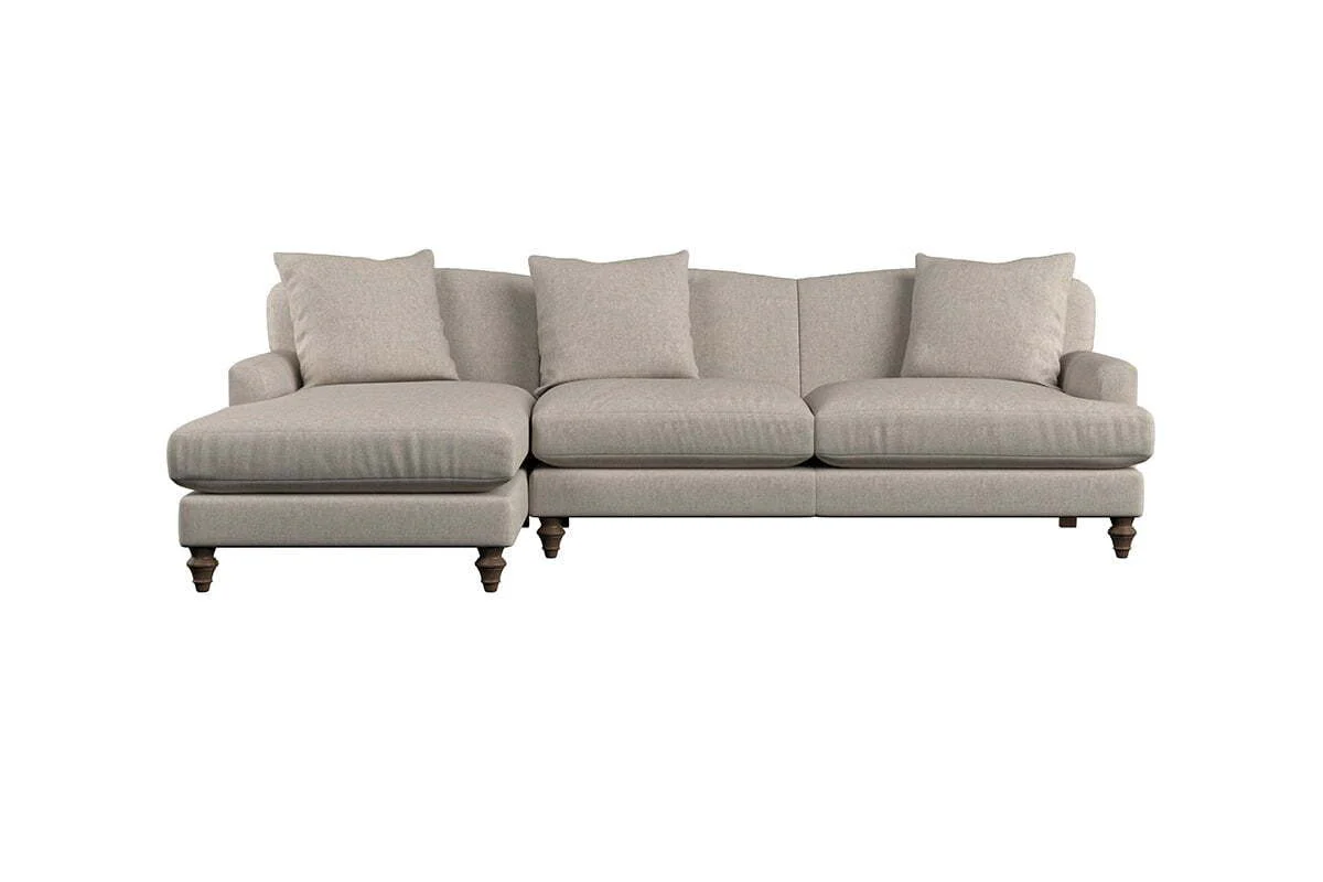 Deni Large Left Hand Chaise Sofa - Brera Linen Smoke - Image 3