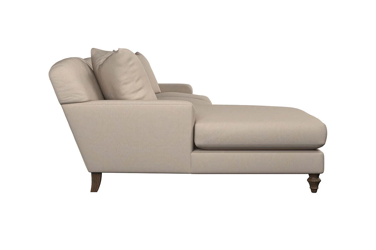 Deni Large Left Hand Chaise Sofa - Recycled Cotton Lavender - Image 4