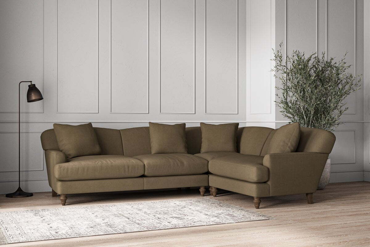 Deni Large Left Hand Corner Sofa - Brera Linen Chestnut - Image 2