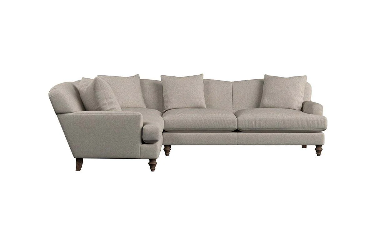 Deni Large Left Hand Corner Sofa - Brera Linen Granite - Image 3