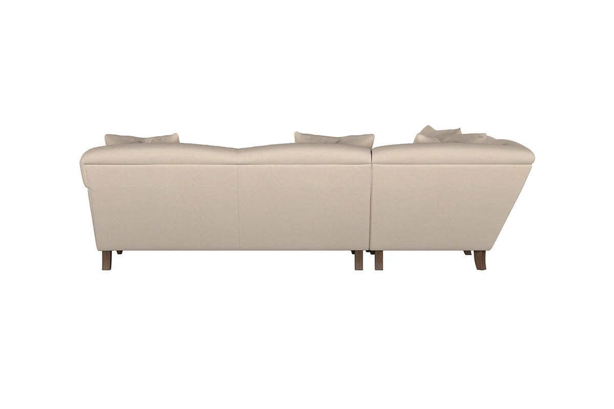 Deni Large Left Hand Corner Sofa - Recycled Cotton Lavender - Image 5
