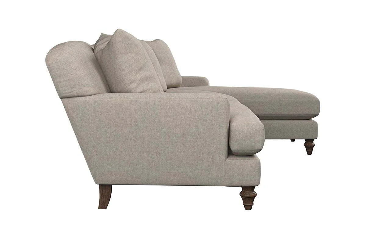 Deni Large Right Hand Chaise Sofa - Brera Linen Pebble - Image 4