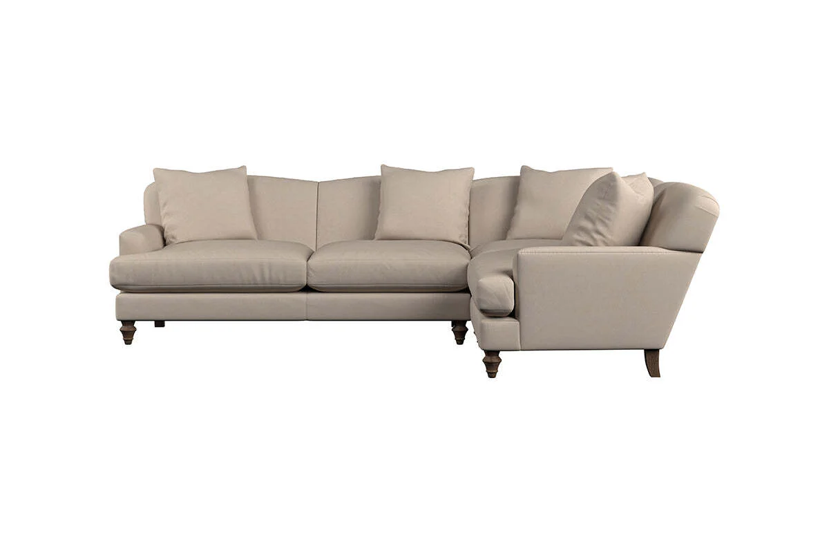 Deni Large Right Hand Corner Sofa - Recycled Cotton Stone - Image 3