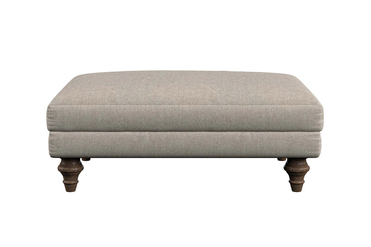 Deni Medium Footstool - Brera Linen Charcoal - Image 4