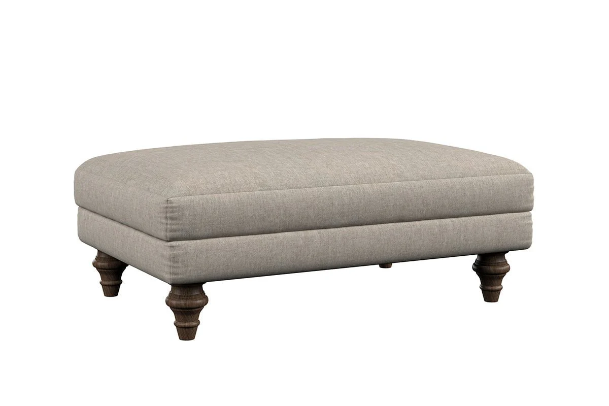 Deni Medium Footstool - Brera Linen Natural - Image 4