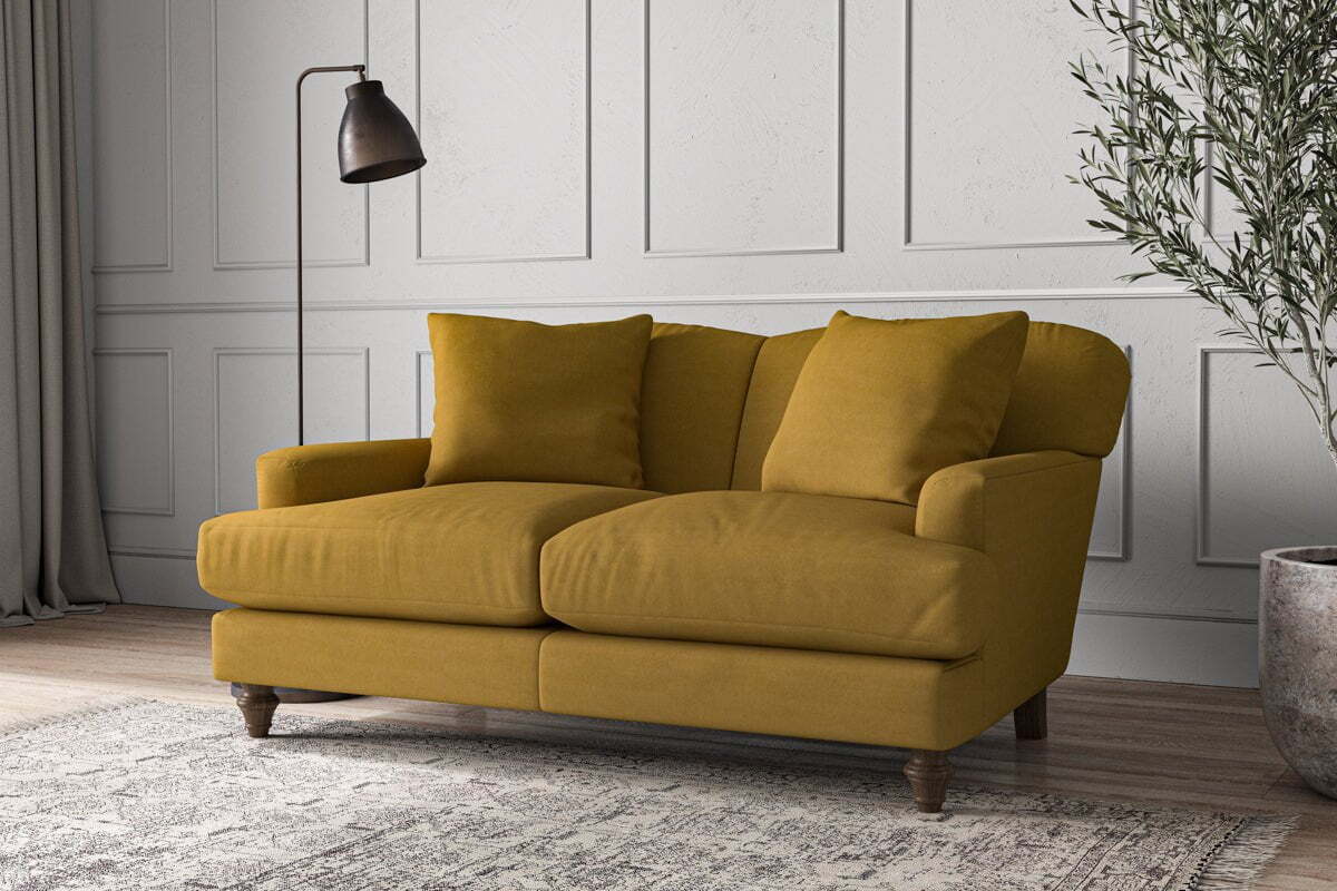 Deni Small Sofa - Recycled Cotton Ochre - Image 2