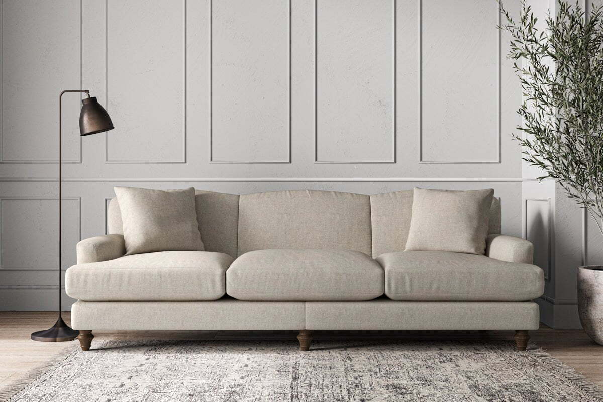 Deni Super Grand Sofa - Brera Linen Natural - Image 2