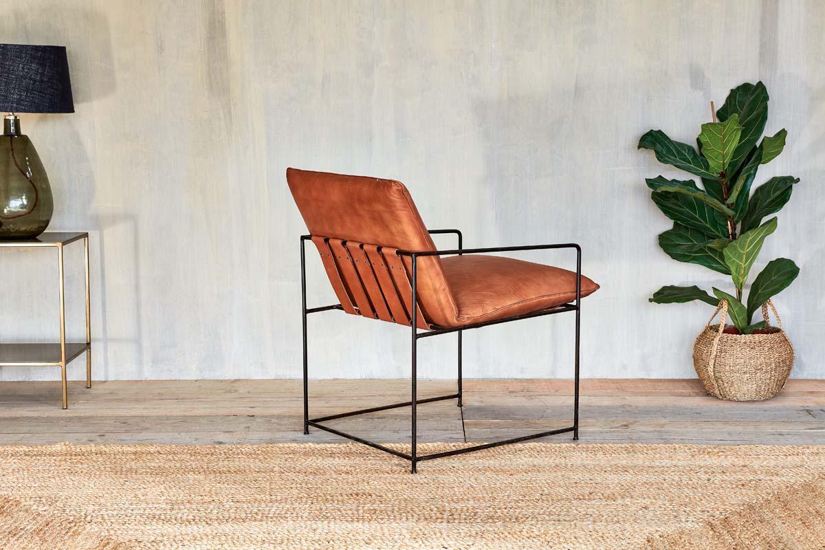 Durium Leather Lounger - Aged Tan - Image 3