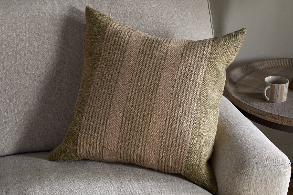 Eesha Jute Cushion Cover - Sage Green - Image 4