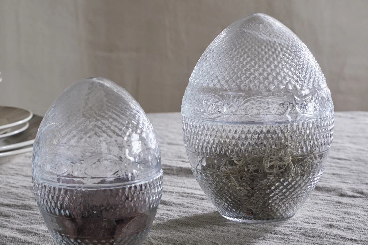 Essan Recycled Glass Opening Egg - Clear - Image 6