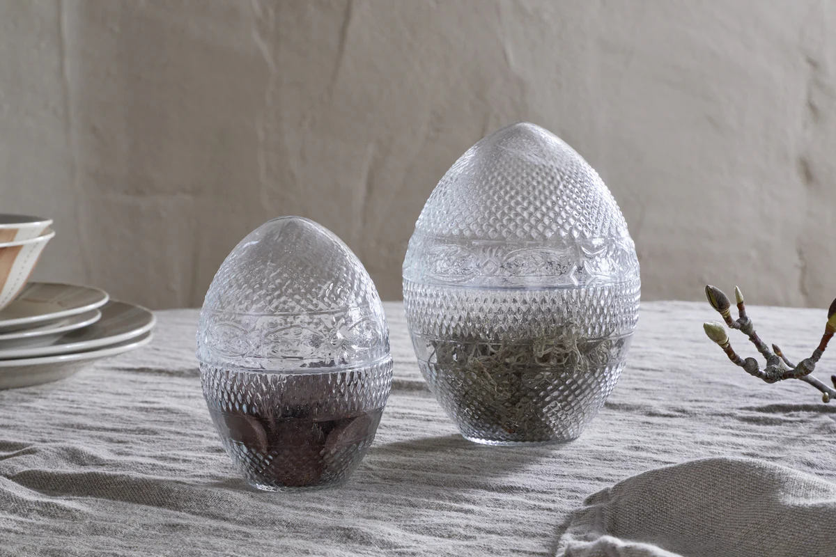 Essan Recycled Glass Opening Egg - Clear - Image 7