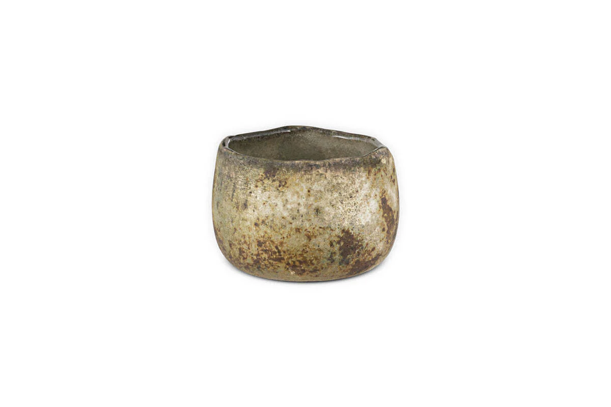 Gola Recycled Glass Tealight Holder - Antique Smoke - Image 4