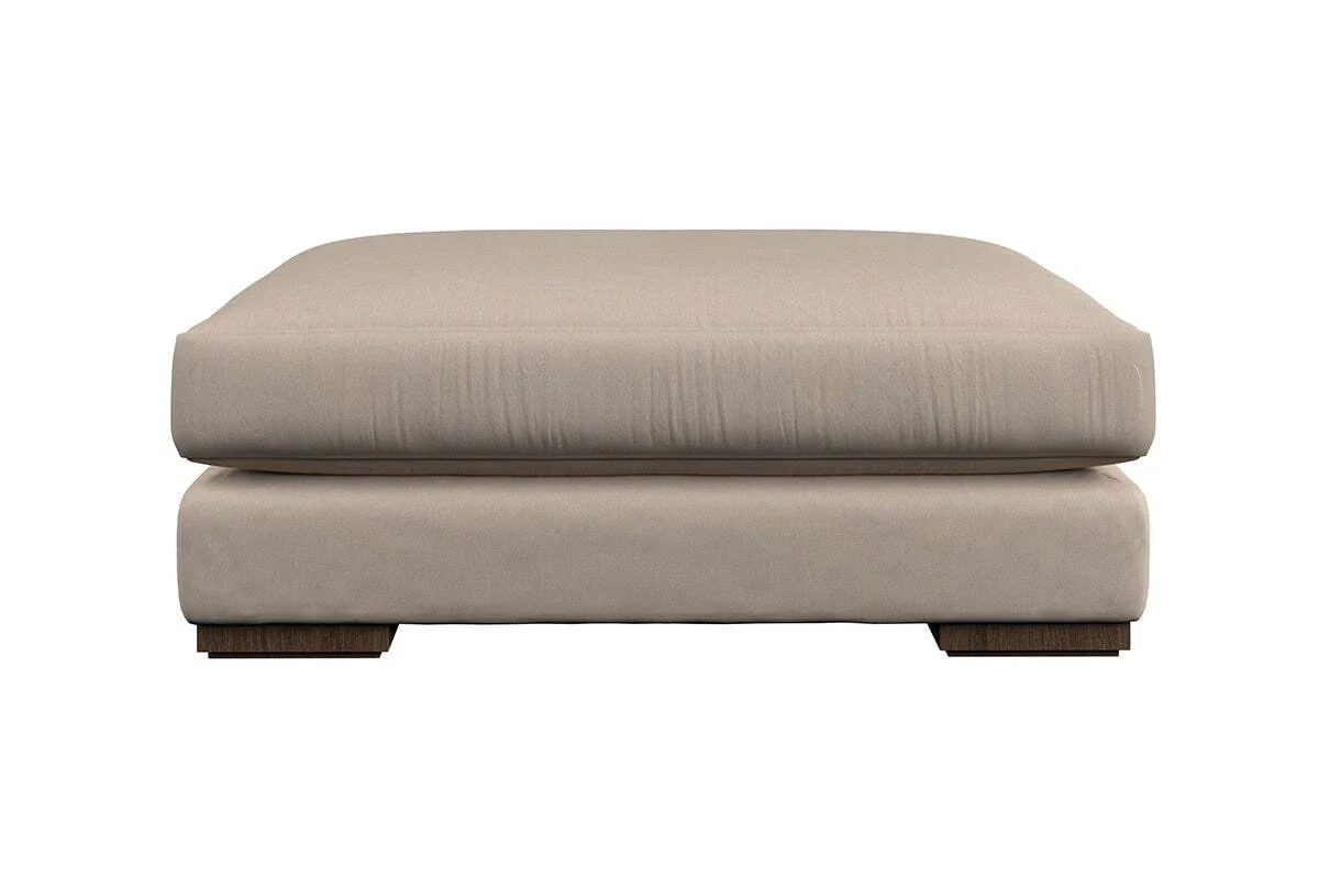Guddu Grand Footstool - Brera Linen Pebble - Image 5