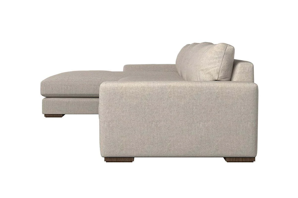 Guddu Grand Left Hand Chaise Sofa - Brera Linen Granite - Image 4