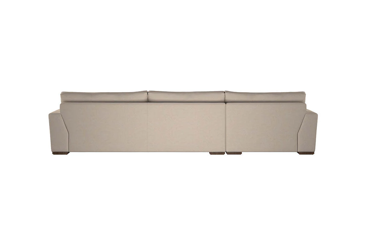 Guddu Grand Left Hand Chaise Sofa - Recycled Cotton Stone - Image 5