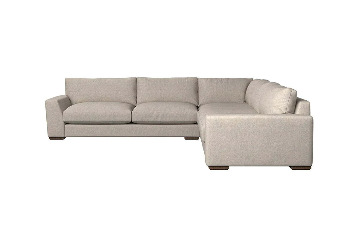 Guddu Grand Left Hand Corner Sofa - Brera Linen Granite - Image 4